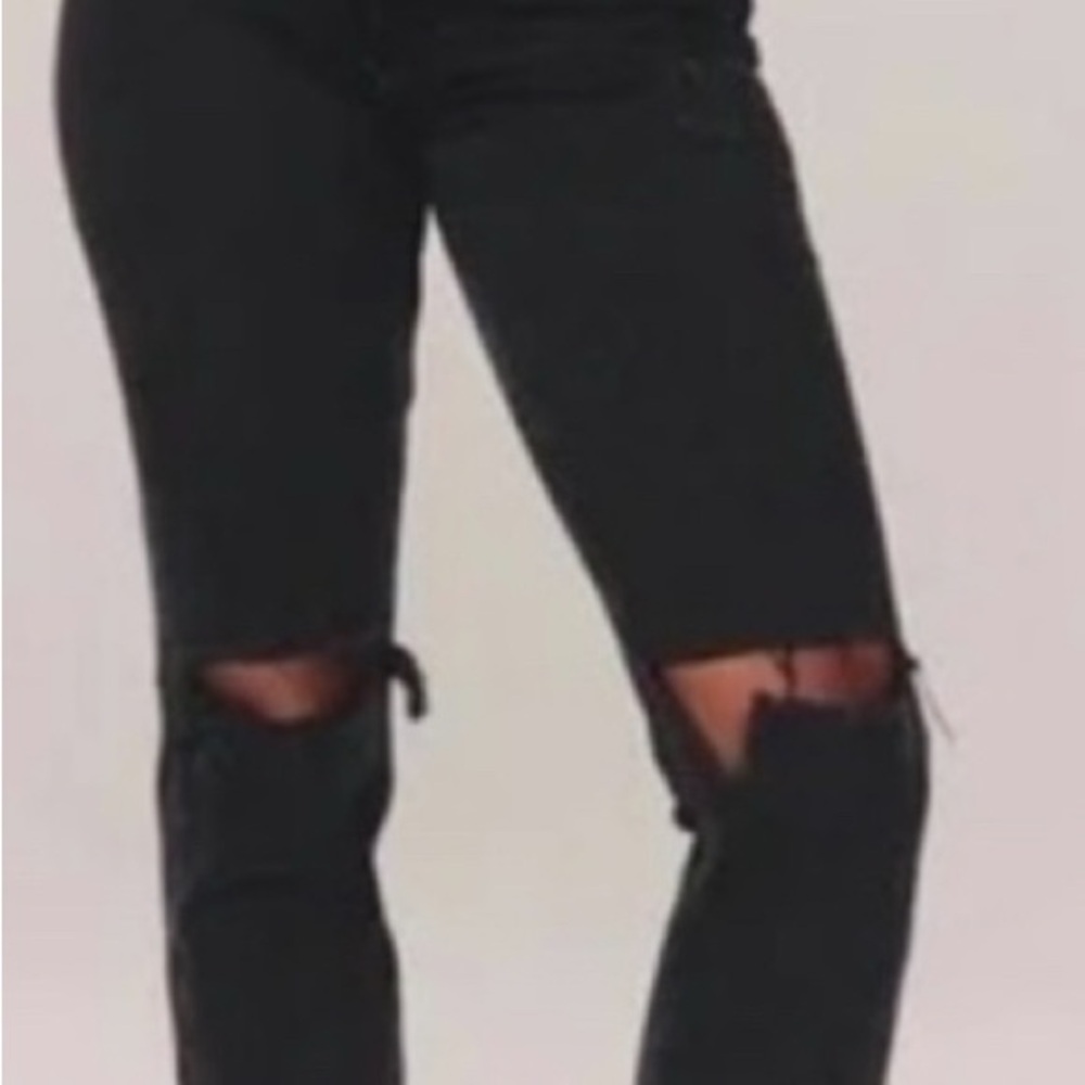 A&F The 90’s Straight Ultra High Rise (Curve Love) 28/6Long
